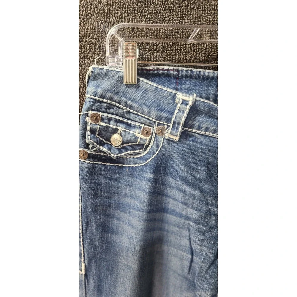 VTG True Religion Billy Super T Jeans Made USA Medium Wash Straight Size 32
